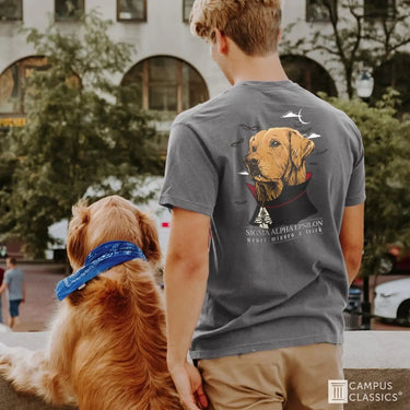 Sig Tau Comfort Colors Vampire Retriever Short Sleeve Pocket Tee | Sigma Tau Gamma | Shirts > Short sleeve t-shirts