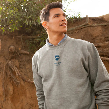 Sig Tau Alumni Embroidered Symbol Crewneck Sigma Tau Gamma