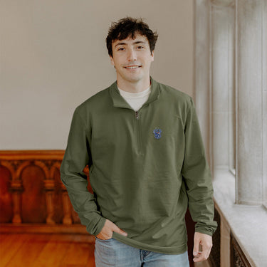 New! Sigma Tau Embroidered Crest Quarter Zip Sigma Tau Gamma