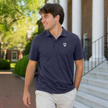 New! Sig Tau Cutter & Buck Navy Blue Polo