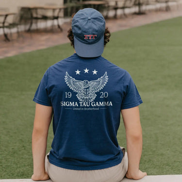 Sig Tau Patriotic Eagle Short Sleeve Tee Sigma Tau Gamma