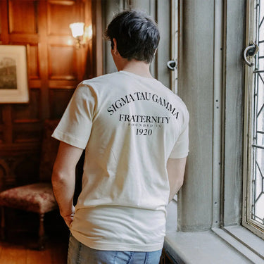 Sigma Tau Gamma fraternity short sleeve t-shirt.