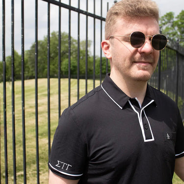 Sig Tau Original Penguin Greek Letter Polo Sigma Tau Gamma