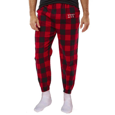 Sig Tau Flannel Joggers Sigma Tau Gamma