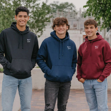 Sig Tau Nike Embroidered Hoodie Sigma Tau Gamma