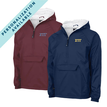 Sig Tau Classic 1/4 Zip Rain Jacket Sigma Tau Gamma