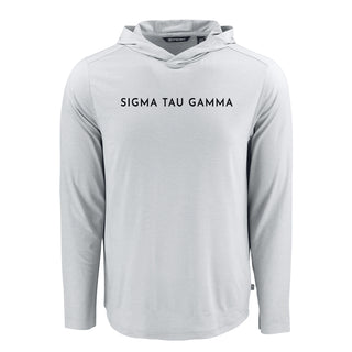 Sig Tau Frat Cutter & Buck Lightweight Performance Hoodie.