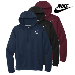 Sig Tau Nike Embroidered Hoodie Sigma Tau Gamma