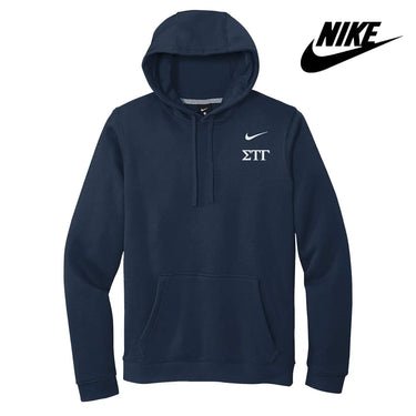 Sig Tau Nike Embroidered Hoodie Sigma Tau Gamma