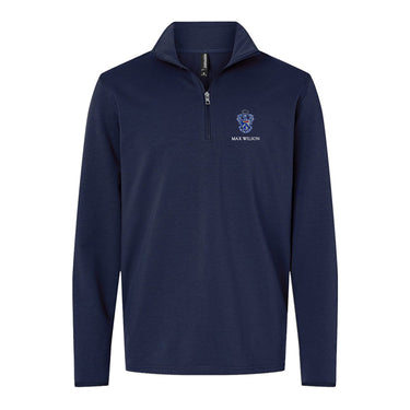New! Sigma Tau Embroidered Crest Quarter Zip Sigma Tau Gamma
