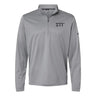 Sig Tau Frat Grey Adidas Lightweight Performance 1/4 Zip.