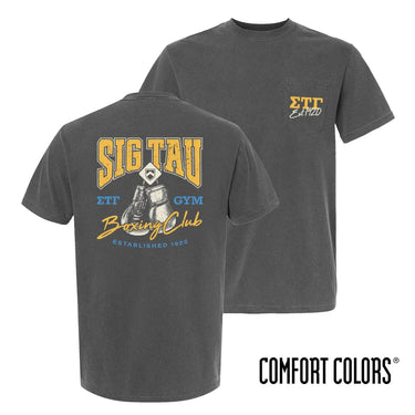 New! Sig Tau Boxing Club Short Sleeve Tee Sigma Tau Gamma