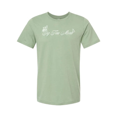 Sig Tau Sage Green Mom Tee Sigma Tau Gamma