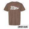 Sig Tau Brown Pennant Short Sleeve Tee Sigma Tau Gamma