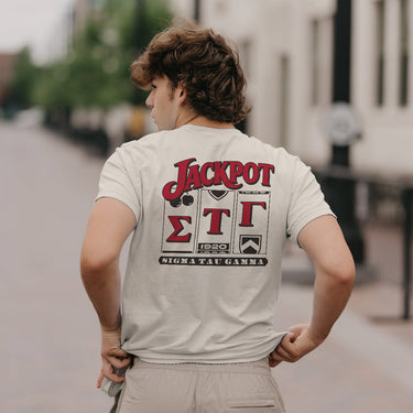 Comfort Colors Sig Tau Jackpot Tee