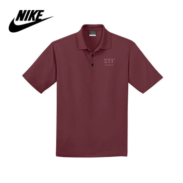 Sig Tau Nike Embroidered Performance Polo Sigma Tau Gamma