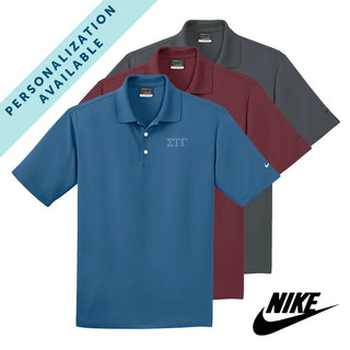 Sig Tau Nike Embroidered Performance Polo Sigma Tau Gamma