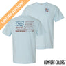 Sig Tau Fore The Brotherhood Short Sleeve Golf Tee.