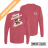 Sig Tau Holiday Shredding Santa Long Sleeve Tee Sigma Tau Gamma