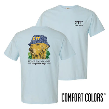 New! Sig Tau Bucket Hat Retriever Tee Sigma Tau Gamma