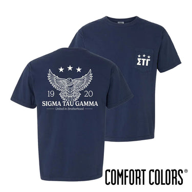 Sig Tau Patriotic Eagle Short Sleeve Tee Sigma Tau Gamma