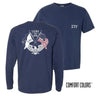 Sig Tau Comfort Colors Navy Patriot tee | Sigma Tau Gamma | Shirts > Short sleeve t-shirts