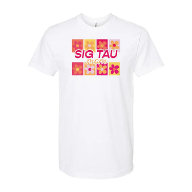 Sig Tau Blooming Proud Mom Short Sleeve Tee Sigma Tau Gamma