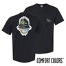 Sig Tau Shark Bite Black Short Sleeve Pocket Tee Sigma Tau Gamma