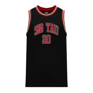 Sig Tau Black Basketball Jersey | Sigma Tau Gamma | Shirts > Jerseys