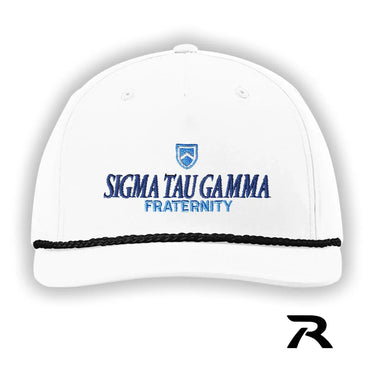 Sig Tau White Richardson Rope Hat Sigma Tau Gamma