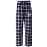 Sig Tau Navy Plaid Flannel Pants | Sigma Tau Gamma | Pajamas > Pajama bottom pants