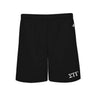 Sig Tau 5" Black Shorts Sigma Tau Gamma