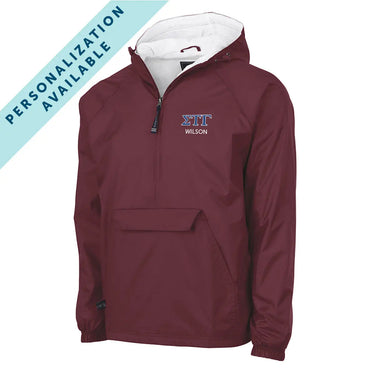 Sig Tau Classic 1/4 Zip Rain Jacket Sigma Tau Gamma