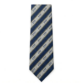Sigma Tau Gamma striped silk neck tie.