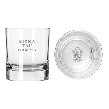 Sig Tau Fraternity Legacy Rocks Glass Sigma Tau Gamma