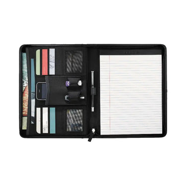 Sig Tau Zippered Crest Padfolio | Sigma Tau Gamma | Office products > Portfolio cases